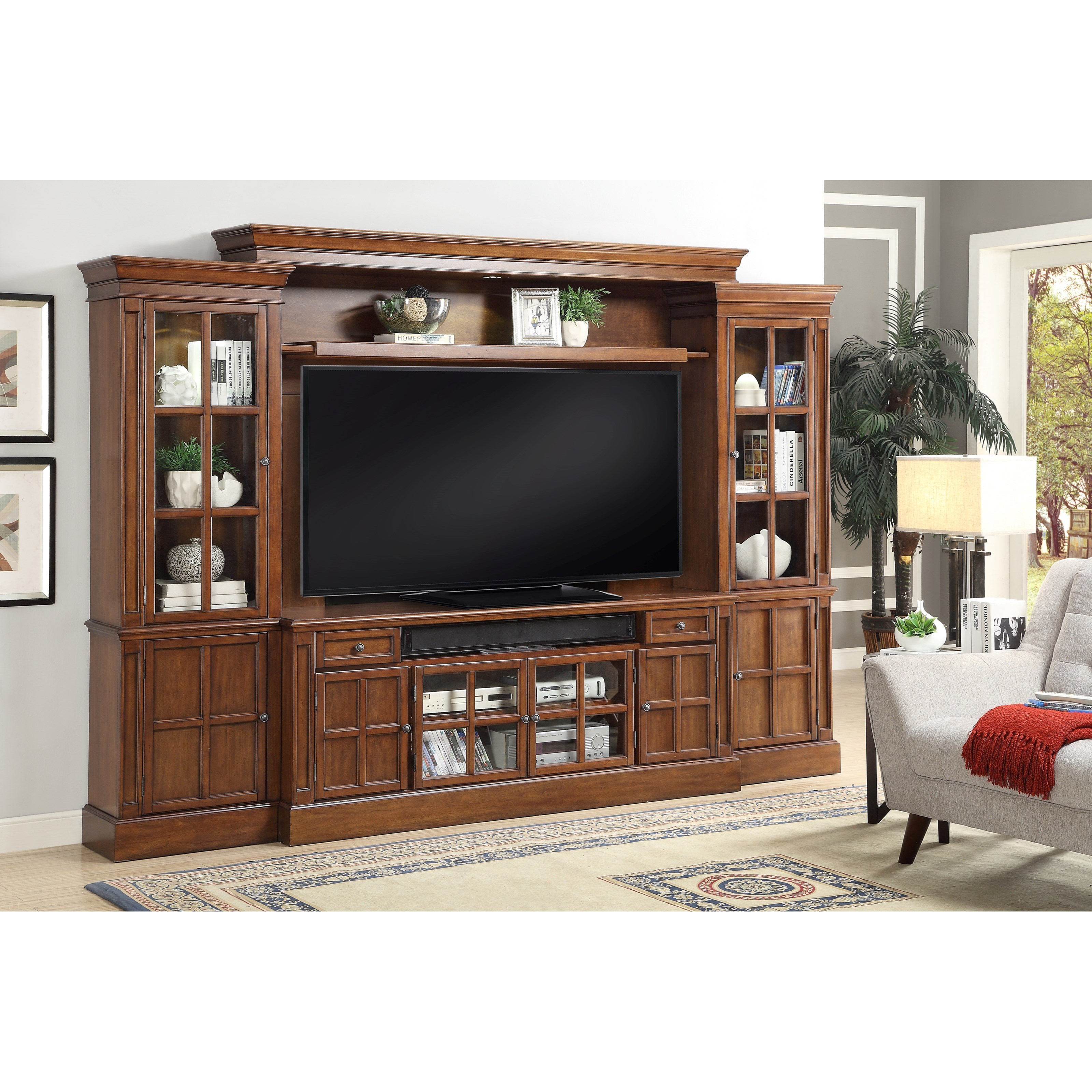 Parker House Churchill CHU1724 4 Piece Entertainment Wall with 72
